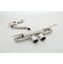 Sistema De Catback De 63,5 Mm Con Salida De Escape Izquierdo Y Derecho Friedrich Vw Golf V  Año: 2003-2008 2wd  1.4l 16v 55/59kw