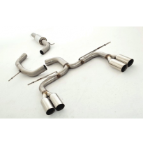 Catback-System De 76 Mm Con Salida De Escape Izquierdo Y Derecho Friedrich Vw Eos  Desde Año: 2006 2wd  1.6l Fsi 85kw / 2.0l Fsi