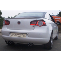 Sistema De Catback De 63,5 Mm Con Salida De Escape Izquierdo Y Derecho Friedrich Vw Eos  Desde Año: 2006 2wd  1.4l Tsi 90/118kw
