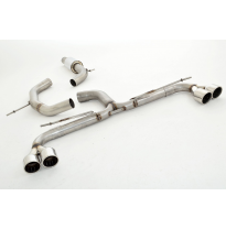 Catback-System De 76 Mm Con Salida De Escape Izquierdo Y Derecho Friedrich Vw Scirocco Iii  Año: 2008-04/2014  1.4l Tsi 90/118kw