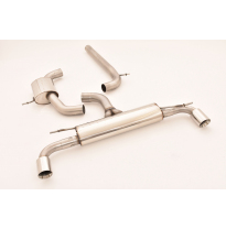 Catback-System De 76 Mm Con Salida De Escape Izquierdo Y Derecho Friedrich Vw Scirocco Iii R  Año: 12/2009-04/2014  2.0l Tsi 195