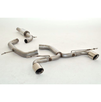 Catback-System De 76 Mm Con Salida De Escape Izquierdo Y Derecho Friedrich Vw Golf Vi  Año: 10/2008-2012 2wd  2.0l Tdi 81/103kw