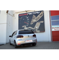 Sistema De Catback De 63,5 Mm Con Salida De Escape Izquierdo Y Derecho Friedrich Vw Golf Vi Cabrio  Desde Año: 06/2011 2wd  1.2l