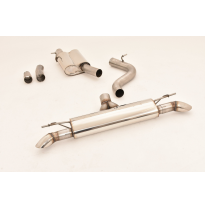 Catback-System De 76 Mm Con Salida De Escape Izquierdo Y Derecho Friedrich Vw T-Roc 4motion  Año: 11/2017-08/2018  2.0l Tsi 140k