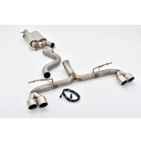 Sistema De Catback De 76 Mm Con Salida De Escape Izquierdo Y Derecho Con Control De Aleta Original Friedrich Vw Golf Vii R  Desd