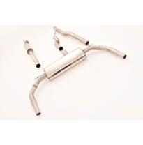 Catback-System De 76 Mm Con Salida De Escape Izquierdo Y Derecho Friedrich Mercedes C/X117 Cla-Klasse Coupe &amp; Shooting Brake  Añ