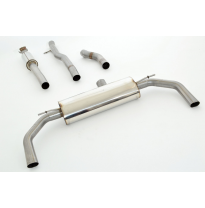 Catback-System De 76 Mm Con Salida De Escape Izquierdo Y Derecho Friedrich Mercedes C/X117 Cla-Klasse Coupe &amp; Shooting Brake  De