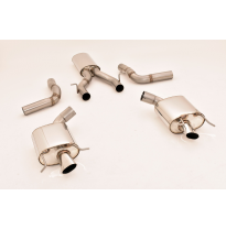 Sistema De Catback De 2x76 Mm Con Salida De Escape Izquierdo Y Derecho Friedrich Mercedes A/C207 E-Klasse Coupe &amp; Cabrio 2wd  De