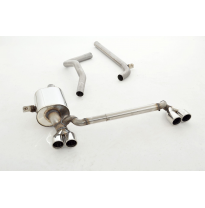 Sistema De Catback De 63,5 Mm Con Salida De Escape Izquierdo Y Derecho Friedrich Renault Megane Iii (Typ Z) Coupe  5-Puertas Inc