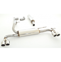 Sistema De Catback De 63,5 Mm Con Salida De Escape Izquierdo Y Derecho Friedrich Mazda 3 (Bk) Hatchback  Año: 2003-2009 1.4l Mzr