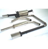 Sistema De Catback De 63,5 Mm Con Salida De Escape Izquierdo Y Derecho Friedrich Skoda Fabia 6y  Año: 99-2007 Combi  1.2l 47kw /