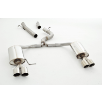 Catback-System De 76 Mm Con Salida De Escape Izquierdo Y Derecho Friedrich Seat Leon 5f St X-Perience  Desde Año: 10/2014 4drive