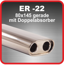 Cola De Escape De Acero Friedrich Er-22