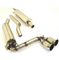 Sistema De Catback De 63,5 Mm Con Tubo De Escape En El Medio Friedrich Opel Tigra a  Año: 95-2000  1.4l 16v 66kw / 1.6l 16v 78kw