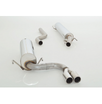 Sistema De Catback De 63,5 Mm Con Tubo De Escape En El Medio Friedrich Opel Astra G Coupe  Año: 2000-2004   Cabrio  Año: 2001-20