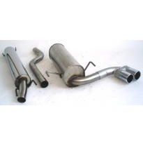 Sistema De Catback De 63,5 Mm Con Tubo De Escape En El Medio Friedrich Opel Astra H 5-Puertas  Desde Año: 2003  1.6l Turbo 132kw