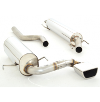 Sistema De Catback De 63,5 Mm Con Tubo De Escape En El Medio Friedrich Opel Astra H Gtc  Desde Año: 2005  1.6l Turbo 132kw / 2.0