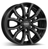 Llanta DEZENT KC black 16 X 6,50 Negro Brilo