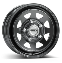 Llanta DOTZ Pharao Dark 15 x 6 Black 5/139,7  -  ET45  -  Buje 110 KIA, LADA Sportage / NIVA / NIVA 4x4 / LADA 4x4 / INJECTION J