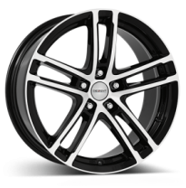 Llanta DEZENT TZ-c dark 17 X 7,50 Negro/ Pulido