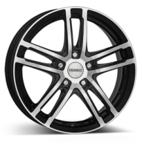 Llanta DEZENT TZ dark 15 X 6,00 Negro/ Pulido