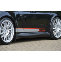 Juego De Faldones Laterales De Plástico Abs Porsche 911,  997, 4s + Turbo Año : 2004-2008  Coupe  + Cabrio Juego De Faldones Lat