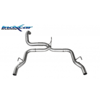 Escape trasero sin silenciador 1X54 Salida Izq. + Dcha. PEUGEOT 308 1.6 GTI (270cv) 2015-- Ø 63,5 SIN homologacion Inoxcar