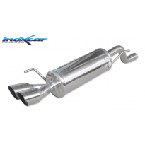 Escape trasero deportivo 2X80 RACING ALFA ROMEO MITO 1.4 TB MULTIAIR (135CV) 2010-- Ø 55 CON Homologacion Europea Inoxcar