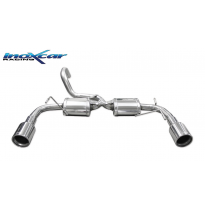 Escape trasero doble 1X102 Salida Izq. + Dcha. ABARTH 500 1.4 T-JET (135CV-160CV) 2008-- Ø 48 CABRIO 2010-- SIN homologacion