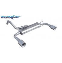 Escape trasero deportivo 1X102 Salida Izq. + Dcha. ABARTH 500 1.4 T-JET (135CV-160CV) 2008-- Ø 48 CABRIO 2010-- CON Homologa