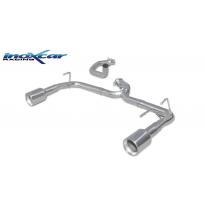 Escape trasero sin silenciador 1X102 Salida Izq. + Dcha. ABARTH 595 1.4 TURBO T-JET (160CV) 2012--  SIN homologacion Inoxcar