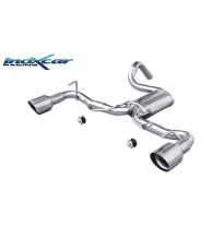 Escape trasero 1X102 RACING Salida Izq. + Dcha. ABARTH 595 1.4 TURBO T-JET (160CV) 2012--  SIN homologacion Inoxcar