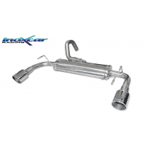 Escape trasero deportivo 1X100 X-RACE Salida Izq. + Dcha. ABARTH 595 1.4 TURBO T-JET (160CV) 2012--  CON Homologacion Europe