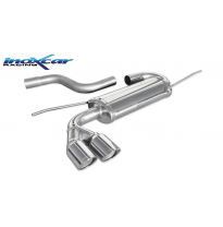 Escape trasero deportivo 2X80 X-RACE AUDI A3 (Type 8P) 2.0 TDI (140CV) 2003-- CON Homologacion Europea Inoxcar