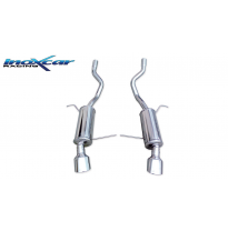 Escape trasero deportivo 1X120X80 Salida Izq. + Dcha. BMW X5 (Type E53) 3.0D (218CV) 2001-- Ø 50 CON Homologacion Europea In