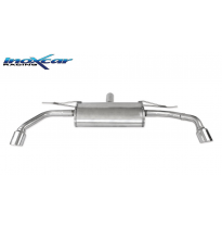 Escape trasero deportivo 1X90 X-RACE Salida Izq. + Dcha. BMW X5 (Type E70) 3.0D (235CV) 2007-- CON Homologacion Europea Inox