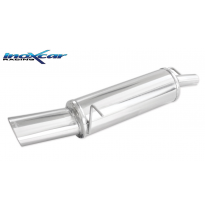 Escape trasero deportivo 1X120X80 FORD FIESTA 5° serie (02) 1.4 16V (80CV) 2002-- Ø 45 CON Homologacion Europea Inoxcar