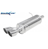 Escape trasero deportivo 2X80 RACING FORD FIESTA 6° serie (08) 1.6 16V (120CV) 2009-- Ø 48 CON Homologacion Europea Inoxcar