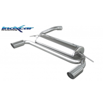 Escape trasero deportivo 1X80 RACING Salida Izq. + Dcha. FORD FOCUS 2° serie 2.5T 20V ST (225CV) 2006-- Ø 60 CON Homologacio