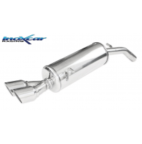 Escape trasero deportivo 2X80 RACING PEUGEOT 208 1.6 16V TURBO GTI (200cv) 2013-2015 CON Homologacion Europea Inoxcar
