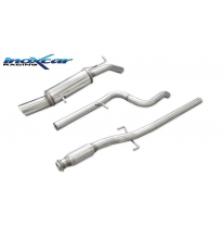 Tubo central directo+ Escape trasero 1X101 RACING  diam.63 PEUGEOT 208 1.6 16V TURBO GTI (200cv) 2013-2015 SIN homologacion Inox