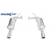 Escape trasero deportivo 1X80 Salida Izq. + Dcha. MAZDA MAZDA 6 2.3 TURBO 16V (260CV) 2005-- CON Homologacion Europea Inoxca