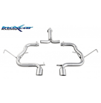 Escape trasero sin silenciador CEN 2X80 RACING MINI COOPER 1.6 S (170CV) 2001-2006 Ø 57 (Type R53) SIN homologacion Inoxcar