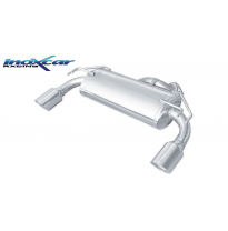 Escape trasero deportivo 1X102 RACING Salida Izq. + Dcha. MITSUBISHI LANCER EVO X 2.0 TURBO (295CV) 2009-- CON Homologacion