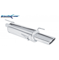 Escape trasero deportivo 1X120X80 OPEL ASTRA F 1.4 (60CV) 3 FIXING 1996-- CON Homologacion Europea Inoxcar