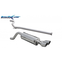 Tubo central directo+ Escape trasero 2X76 Racing (Ø 60) ABARTH PUNTO EVO 1.4 TURBO MultiAir (165CV) 2010-- Ø 55 SIN homologacion