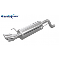 Escape trasero deportivo 2X80 X-RACE ABARTH PUNTO EVO 1.4 TURBO MultiAir (165CV) 2010-- Ø 55 CON Homologacion Europea Inoxca
