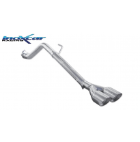 Escape trasero sin silenciador 2X80 RACING ABARTH PUNTO EVO 1.4 TURBO MultiAir (165CV) 2010-- Ø 55 SIN homologacion Inoxcar