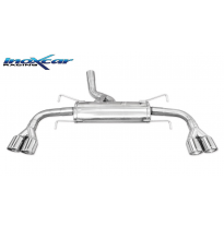 Escape trasero deportivo 2X80 X-RACE Salida Izq. + Dcha. OPEL GT 2.0 16V TURBO (264cv) 2007-- SIN homologacion Inoxcar