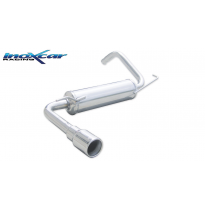 Escape trasero deportivo 1X80 PEUGEOT 107 1.0 12V (68CV) 2005-- CON Homologacion Europea Inoxcar